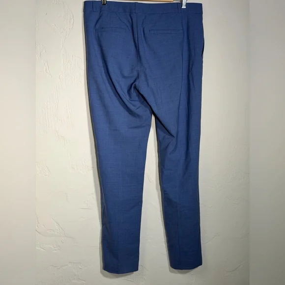 Banana Republic Ryan Blue Trousers 12 Long - Picture 6 of 16